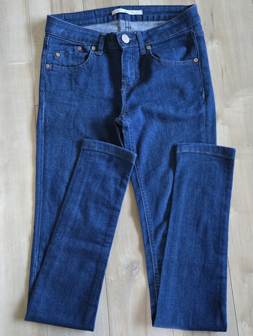 Victoria Beckham Oceanic Skinny Jeans Size 24 | Dark Indigo Premium Denim